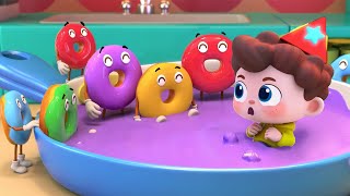 Learn Colors with Ten Donuts  Colors Song  Nursery Rhymes amp Kids Songs  BabyBus [upl. by Cynthia]