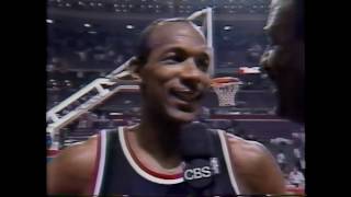 Clyde Drexler 33 Points vs Pistons 1990 NBA Finals Game 2 [upl. by Atived]