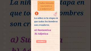 ✅ ¿Subordinada sustantiva o adjetiva Trucos para identificarlaslenguaespañola sintaxis EvAU eso [upl. by Laehplar]