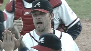 Kevin Millwood finishes onehitter in 99 NLDS Game 2 [upl. by Orofselet]