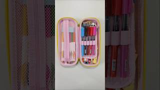 Cute doll theme mini pencil case with amazing stationery stationery schoolsupplies pencilbox [upl. by Waldemar]