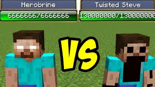 Herobrine vs Twisted Steve [upl. by Naples]