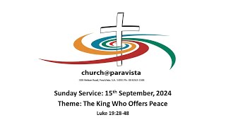 Sunday Service 15th September 2024 [upl. by Ennayehc]