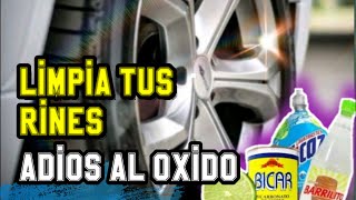 como limpiar los rines de mi auto  adios a los rines oxidados [upl. by Ameg]