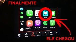 FINALMENTE Waze funcionando no Apple CarPlay  Fiat Argo Drive 13 Manual [upl. by Adaliah931]