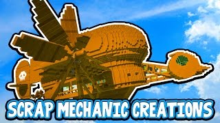 Scrap Mechanic CREATIONS  AMAZING FLYING MACHINE 13 WAshDubh  Gameplay [upl. by Cram649]