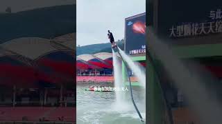 Flyboard montage  water jetpack water world this is to high shorts [upl. by Pier]