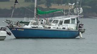 Sailing Yacht At Bot Conan Hent Lantecoste 29170 Fouesnant Finistère Brittany France [upl. by Yatnahc]