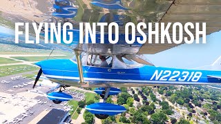 Flying into Oshkosh — Fisk Arrival Full ATC [upl. by Udela]