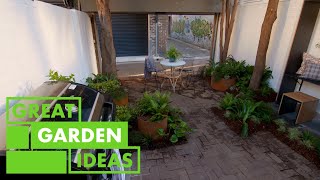 MultI use Courtyard Makeover  GARDEN  Great Home Ideas [upl. by Kraul]