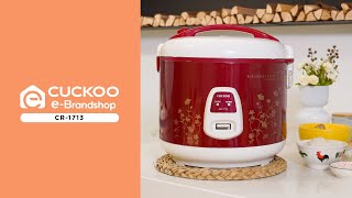 CUCKOO eBrandshop CR1713 Rice Cooker [upl. by Haran]