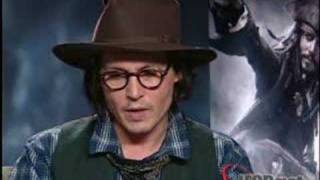 Interview Johnny Depp on Pirates 3 [upl. by Phelan]