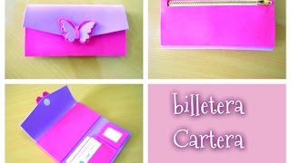 DIY como hacer una billeteracartera paso a paso [upl. by Anneres]