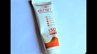 Ekran Silicon based gel Sunscreen [upl. by Enegue]