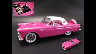 1956 Ford Thunderbird V8 124 Scale Model Kit How to Glass Decals Painting Black Wash Revell 4518 [upl. by Vetter]