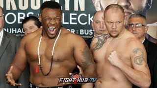 JARRELL BIG BABY MILLER VS JOHAN DUHAUPAS  FULL OFFICIAL WEIGH IN AND FACE OFF VIDEO [upl. by Elacim85]