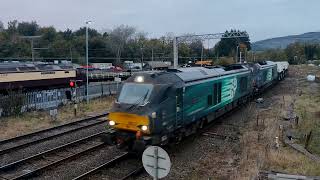 Direct Rail Services Freight Move 6801768033 6K73 Carnforth 14102024 [upl. by Paulina]