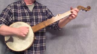 Minstrel Banjo  sampler of tunes in d G D F A tuning [upl. by Lail]