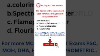 MLTquestionworld lab technician biochemistry exam questions PSC MOH DOH HAAD PROMETRIC11 [upl. by Ekram]