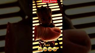 I Am Groot  Groots Funny Video Hindi Dubbed Grootfunny shorts shortsfeeds marvel groot [upl. by Enawyd]