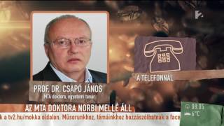 Schobert Norbit az MTA doktora segítené hogy a tudomány elfogadja a módszereit  tv2humokka [upl. by Marek]