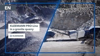 KLEEMANN PRO Line in Action Test in a Granite Quarry in Nittenau Germany [upl. by Hillel418]