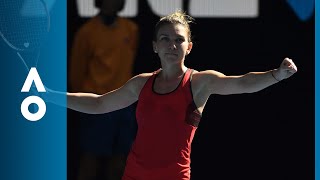 Match point Halep locks in semifinal spot QF  Australian Open 2018 [upl. by Llenyr535]