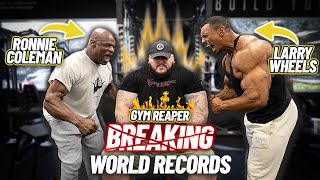 BREAKING World Records in Ronnie Colemans Gym [upl. by Nnylav819]