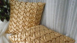 DIY Decorating ideas  Smocked Pillow Cover design  RoohaniFashionDesigning [upl. by Garrett540]