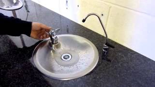 Halsey Taylor Recessed Counter Top Drinking Fountain Model 10000 [upl. by Sible]