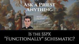 Is the SSPX quotFunctionallyquot Schismatic [upl. by Junie391]