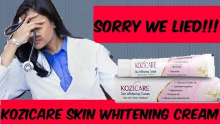 Sorry we lied Kozicare skin lightening cream review [upl. by Ewold]