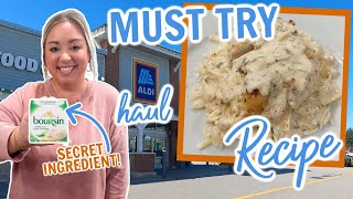 NEW FAVORITE SUPER EASY CHICKEN DINNER RECIPE  FALL ALDI HAUL  BEST DINNER IDEA  FALL COOKING [upl. by Attevaj]