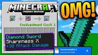 More Enchantments Mod For Minecraft Pe 120 [upl. by Ynagoham]