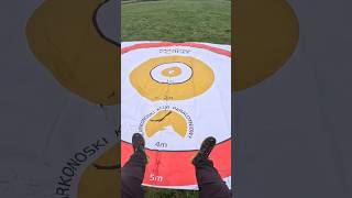 Karkonosze Point Paragliding Accuracy  landing POV [upl. by Ailyn19]