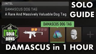 DMZ Damascus Dog Tag SOLO in 1 Hour  Serpentine Camo 1 step [upl. by Opportuna373]