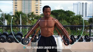 Must see If you want to build massive shoulders  Dumbbell Lateral Raise Tutorial [upl. by Reivilo]