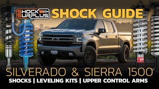 Silverado  Sierra 1500 Shock Guide  Bilstein  Eibach  Fox  King  Icon  Rancho  UCAs [upl. by Ynavoeg]