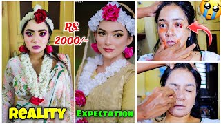 I Went to The WORST Reviewed HALDI Makeup Artist 😭 Khun nikal gaya 😱 Very Painful [upl. by Keyes]