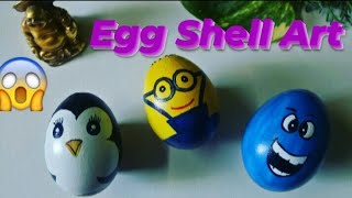 eggshellart eggshellpainting homedecor Egg shell art  egg shell painting  easy home decor [upl. by Rramahs]