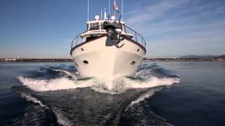 Almost getting run over by a 55 DeFever Pilothouse Yacht [upl. by Libb]