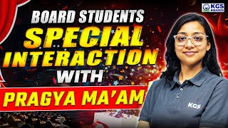 Special Interaction With Pragya Maam  Board Students  Board English Medium  KGS BOARDS KhanSir [upl. by Thaxter]