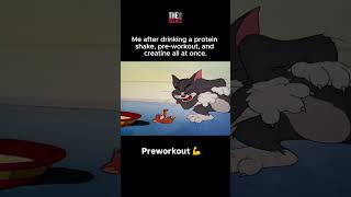 pre workout kicking in preworkout tomandjerry meme [upl. by Frydman]