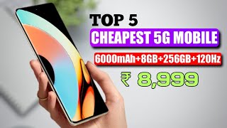 5 best new budget 5G mobile under 9000 in 2024  5 best Cheapest 5G mobile under 9000 [upl. by Ettenom]