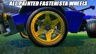 Showcasing All NEW quotFASTENISTAquot Wheels  Rocket League Showcase [upl. by Asit]