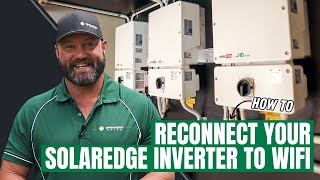 How to Reconnect Your SolarEdge Inverter to WiFi [upl. by Nerrot]