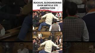 watch  Ruckus sloganeering over Article 370 abrogation viral shorts trending [upl. by Dadivitan]