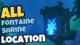 All Fontaine Shrine Depths Locations  Genshin Impact 41 amp 42 [upl. by Flam39]