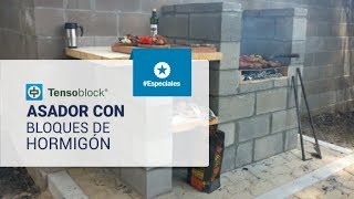 Especiales Tensolite Asador con bloques de hormigón Tensoblock [upl. by Livi]