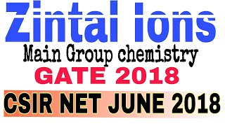 Zintel ions  Wade Nomenclature  Csir net gate chemistry [upl. by Nniw603]